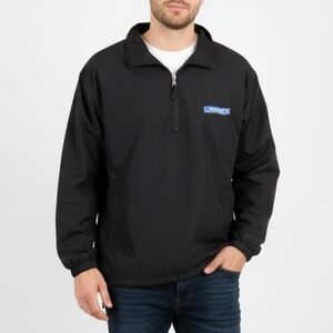 North End Cinnabon Uniform Softshell Jacket Coat Mens XL Black Windbreaker